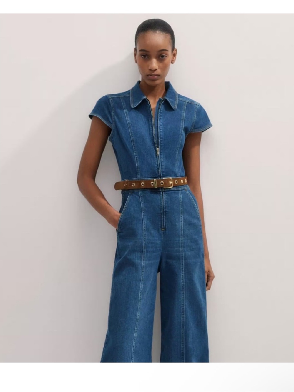 ME + EM Denim Jumpsuit Sz 14